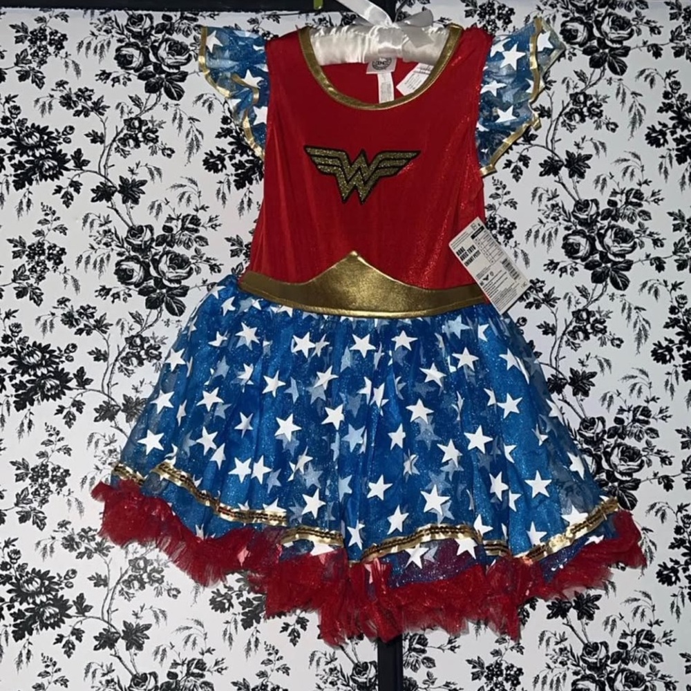 Superhero Kids Costume - Red, Blue, and Gold